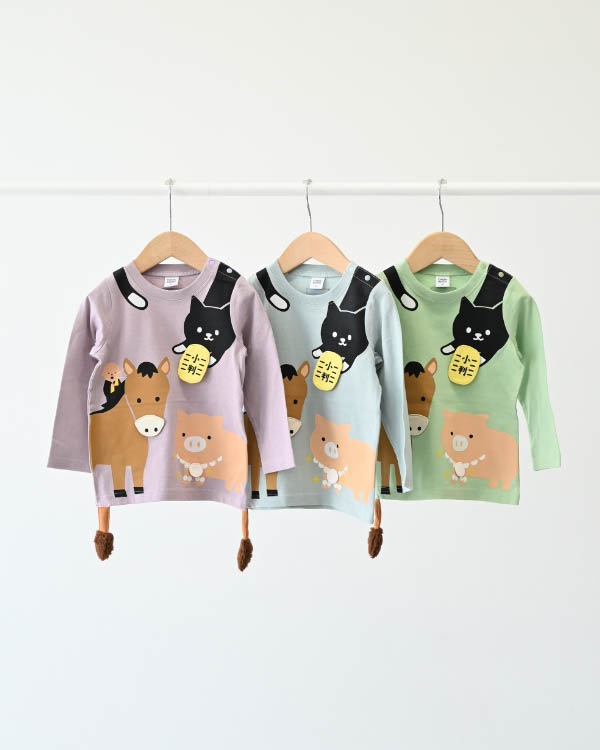 【チークルーム】ことわざロングＴシャツ / グリーン