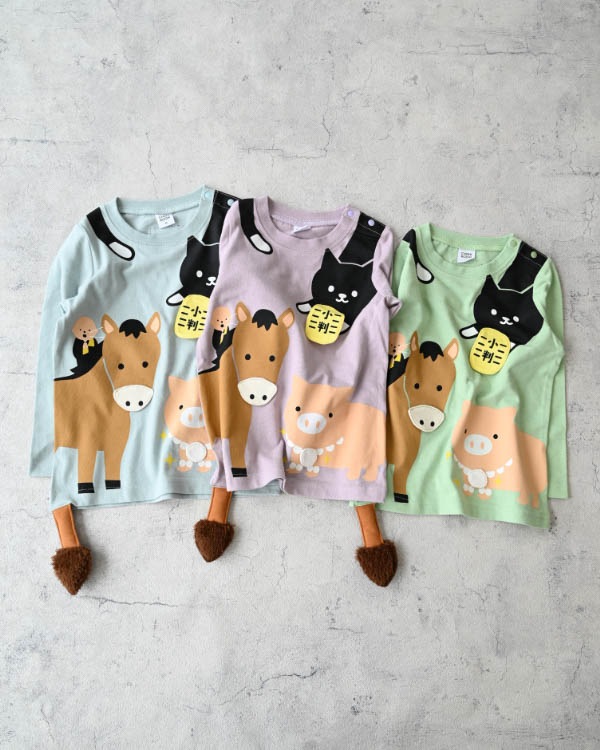 【チークルーム】ことわざロングＴシャツ / グリーン