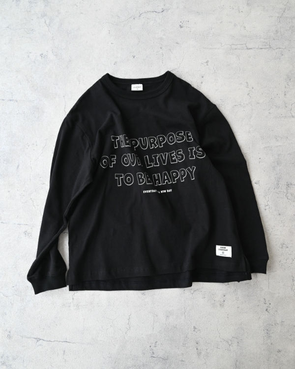 【ジーンズベー】THE PURPOSEロングTシャツ / ブラック