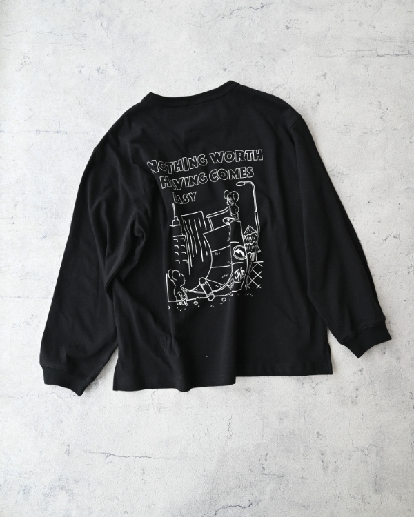 【ジーンズベー】THE PURPOSEロングTシャツ / ブラック
