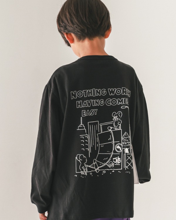 【ジーンズベー】THE PURPOSEロングTシャツ / ブラック