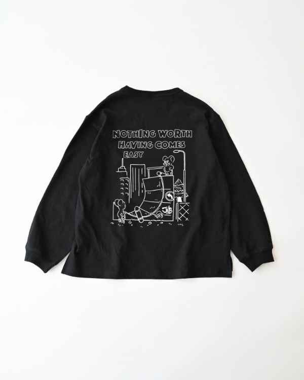 【ジーンズベー】THE PURPOSEロングTシャツ / ブラック