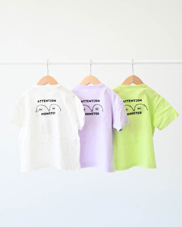 【ニコフラート】キョロキョロ Tシャツ / ライトグリーン