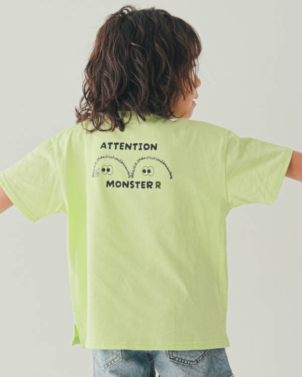 【ニコフラート】キョロキョロ Tシャツ / ライトグリーン