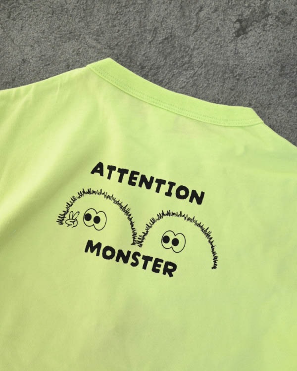 【ニコフラート】キョロキョロ Tシャツ / ライトグリーン