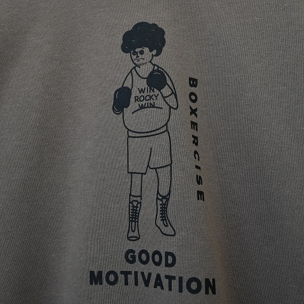 【25FW】BOXERCIZE ビッグトレーナー / チャコールグレー