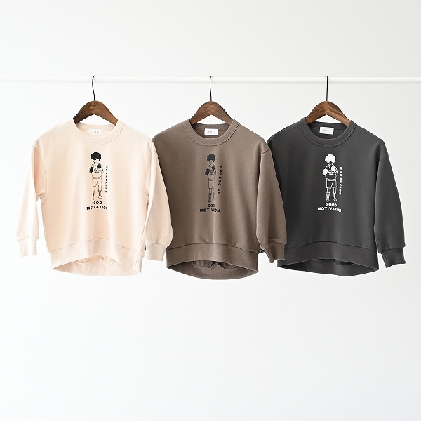 【25FW】BOXERCIZE ビッグトレーナー / チャコールグレー