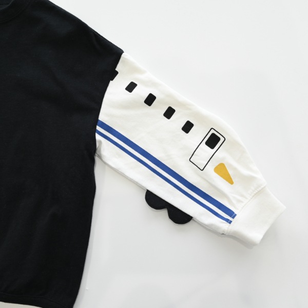 【25FW】新幹線袖 ロングＴシャツ / ブラック