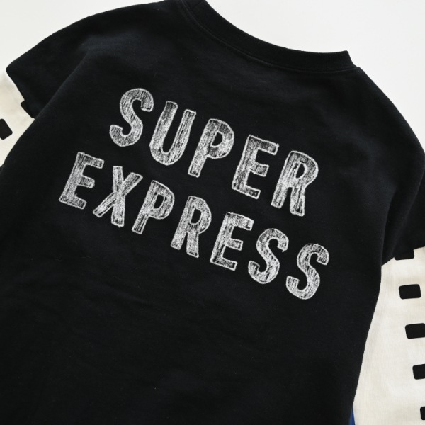 【25FW】新幹線袖 ロングＴシャツ / ブラック