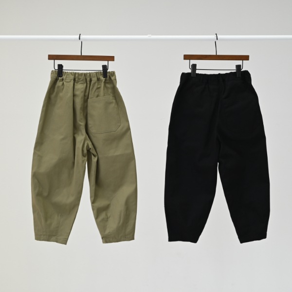【25FW】ロング サーカスパンツ / ブラック