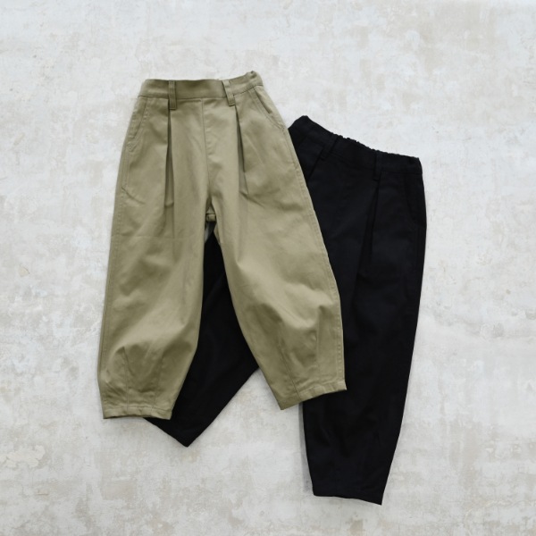 【25FW】ロング サーカスパンツ / ブラック