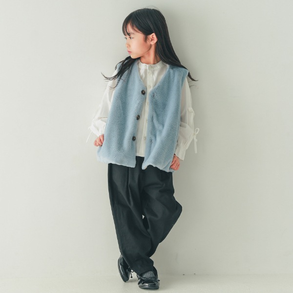 【25FW】ロング サーカスパンツ / ブラック