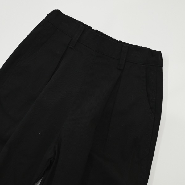 【25FW】ロング サーカスパンツ / ブラック