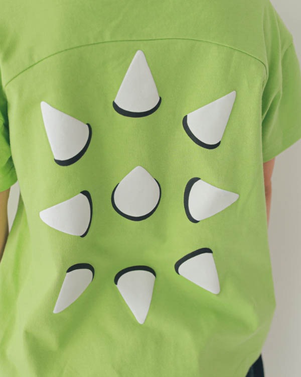 【26SS】恐竜トゲトゲ Tシャツ / グリーン