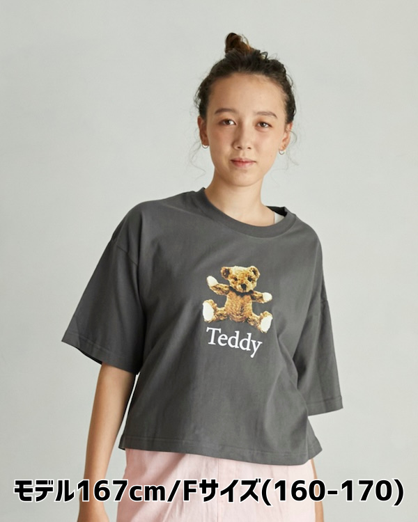 【アンディニー】Teddy ショート Tシャツ / チャコールグレー