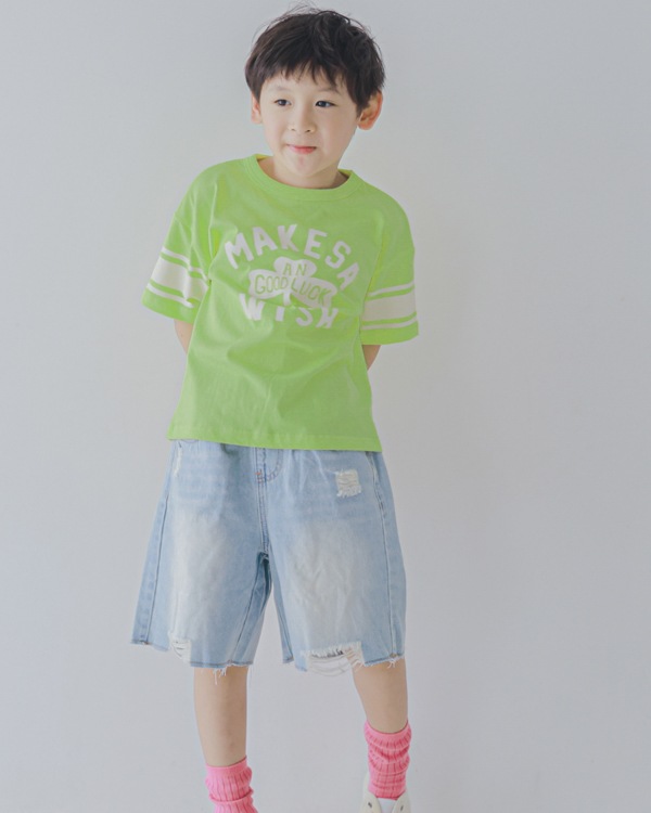 【セカンド】WISH Tシャツ / ライトグリーン