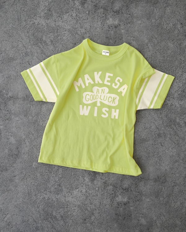 【セカンド】WISH Tシャツ / ライトグリーン