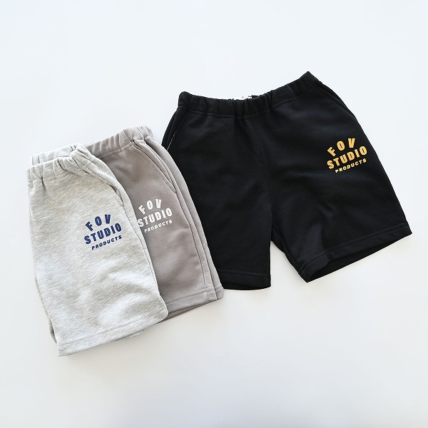 RONRON 新作・25SS ロゴスウェット ショートパンツ フリーサイズ 25SS】スウェットショートパンツ / ブラック | タイムセール