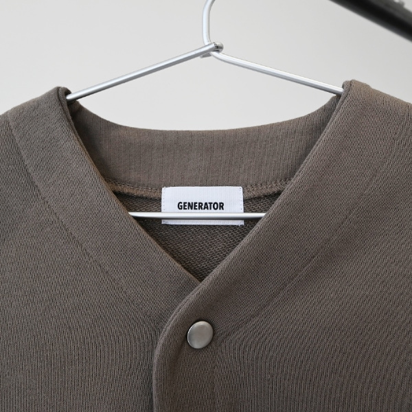 【25FW】ノーカラーJK / チャコールグレー