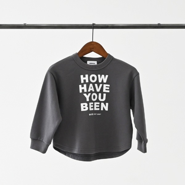 【25FW】HOWHAVE トレーナー / チャコールグレー