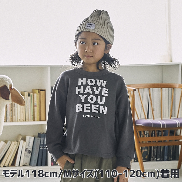 【25FW】HOWHAVE トレーナー / チャコールグレー