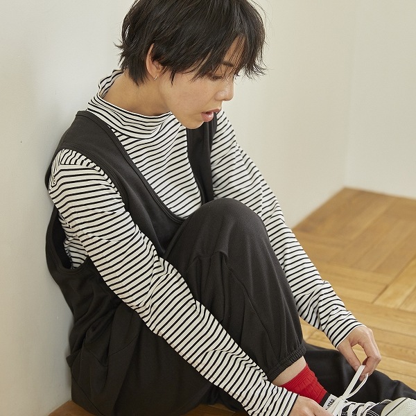 【25FW】イージーサロペット / ブラック