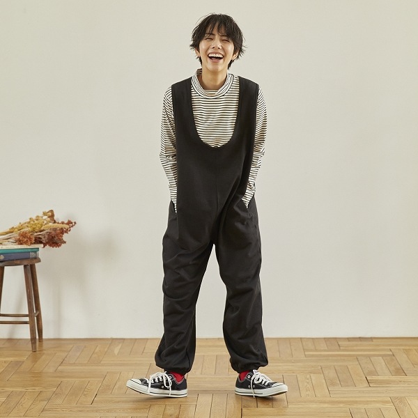 【25FW】イージーサロペット / ブラック