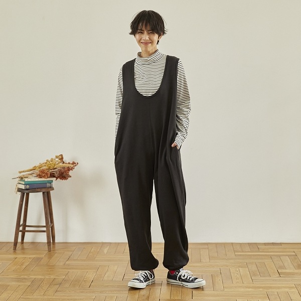 【25FW】イージーサロペット / ブラック