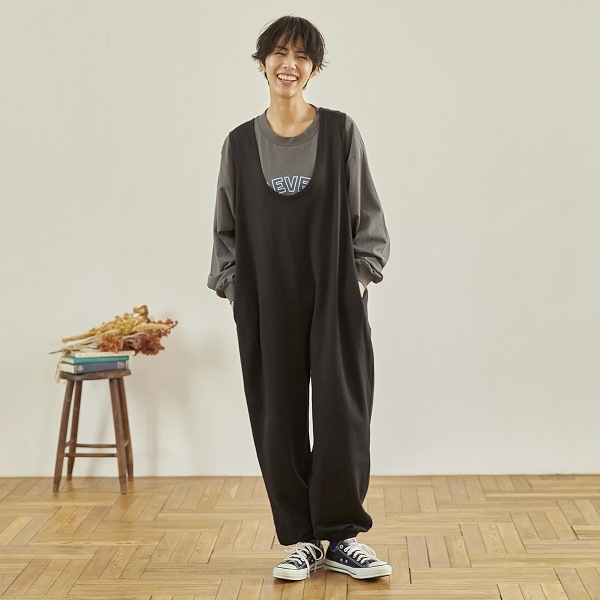 【25FW】イージーサロペット / ブラック