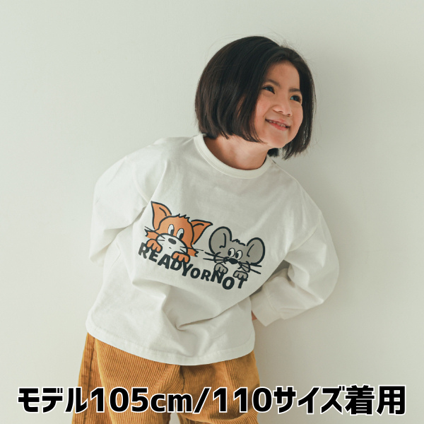 【25FW】キャットとマウス ロングＴシャツ / オフホワイト