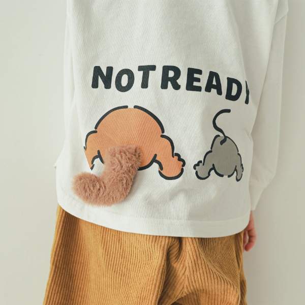 【25FW】キャットとマウス ロングＴシャツ / オフホワイト