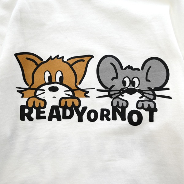 【25FW】キャットとマウス ロングＴシャツ / オフホワイト