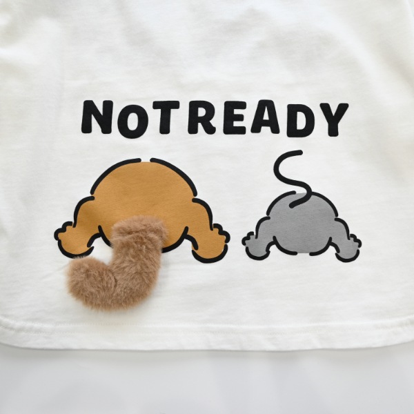 【25FW】キャットとマウス ロングＴシャツ / オフホワイト