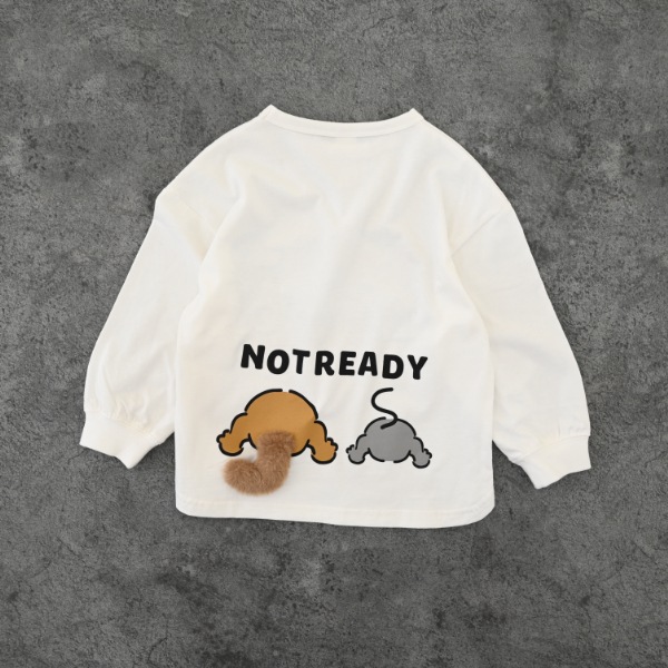 【25FW】キャットとマウス ロングＴシャツ / オフホワイト