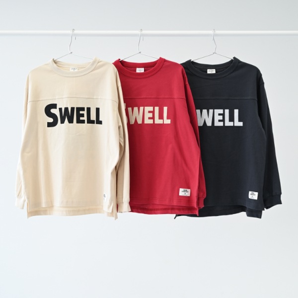 【25FW】SWELL ロングＴシャツ / レッド