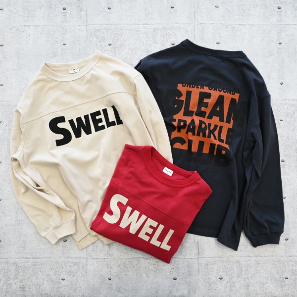 【25FW】SWELL ロングＴシャツ / レッド