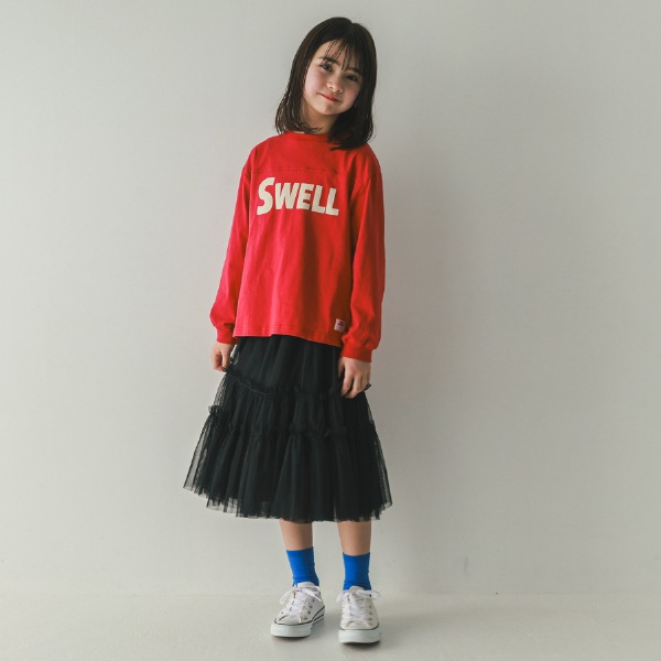 【25FW】SWELL ロングＴシャツ / レッド
