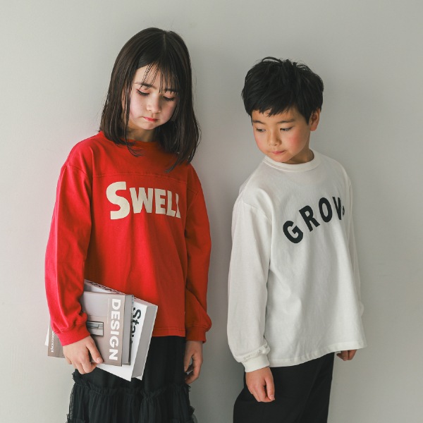 【25FW】SWELL ロングＴシャツ / レッド