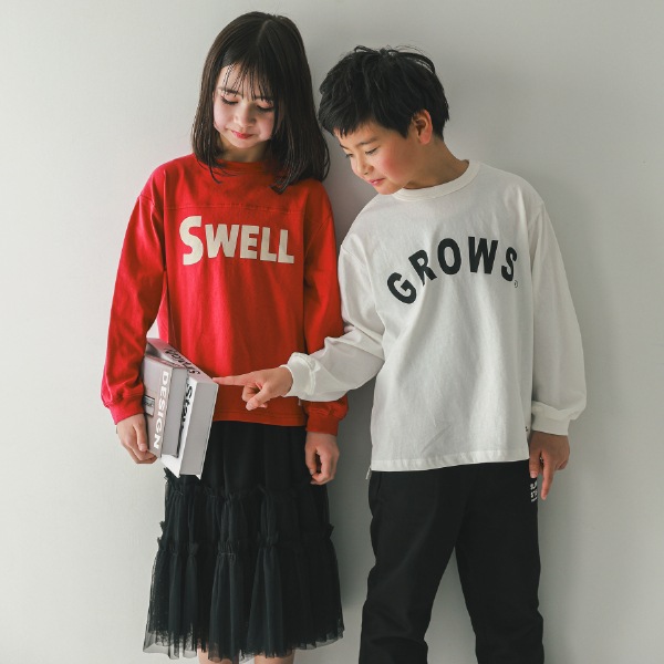 【25FW】SWELL ロングＴシャツ / レッド