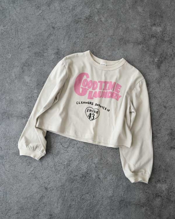 【26PS】GOODショートロングＴシャツ / アイボリー
