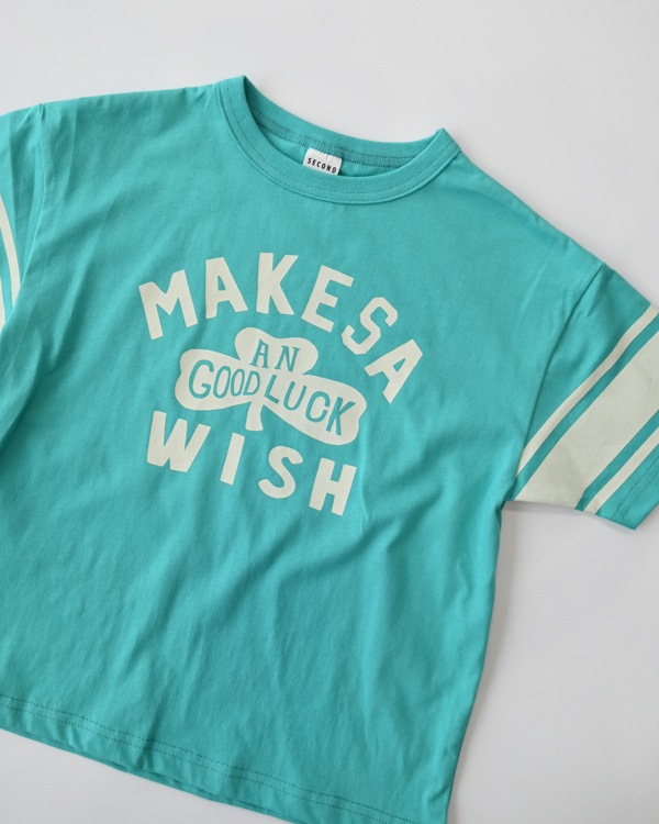 【セカンド】WISH Tシャツ / ブルー