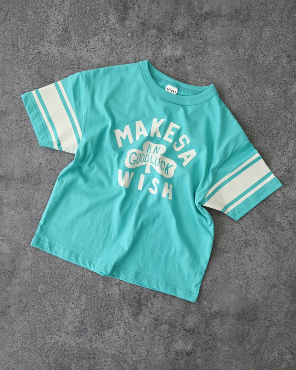 【セカンド】WISH Tシャツ / ブルー