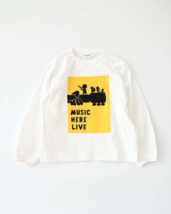 【セカンド】MUSIC ロングTシャツ / オフホワイト