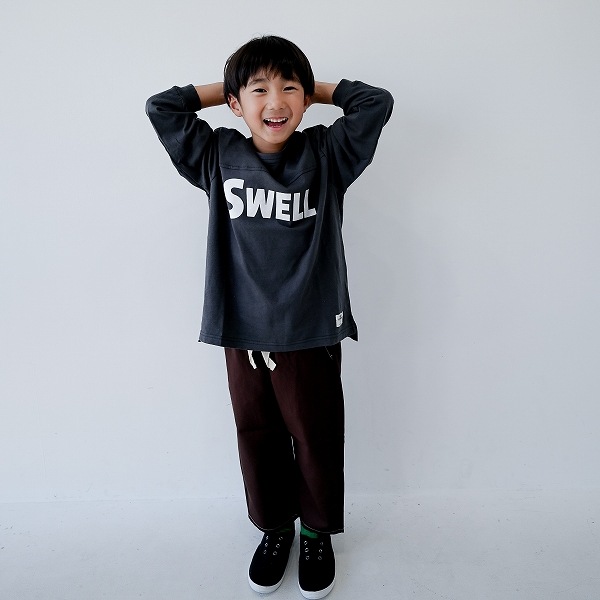 【25FW】SWELL ロングＴシャツ / チャコールグレー