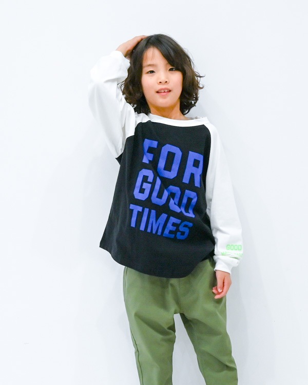 【ジーンズベー】FOR GOODロングＴシャツ / ブラック