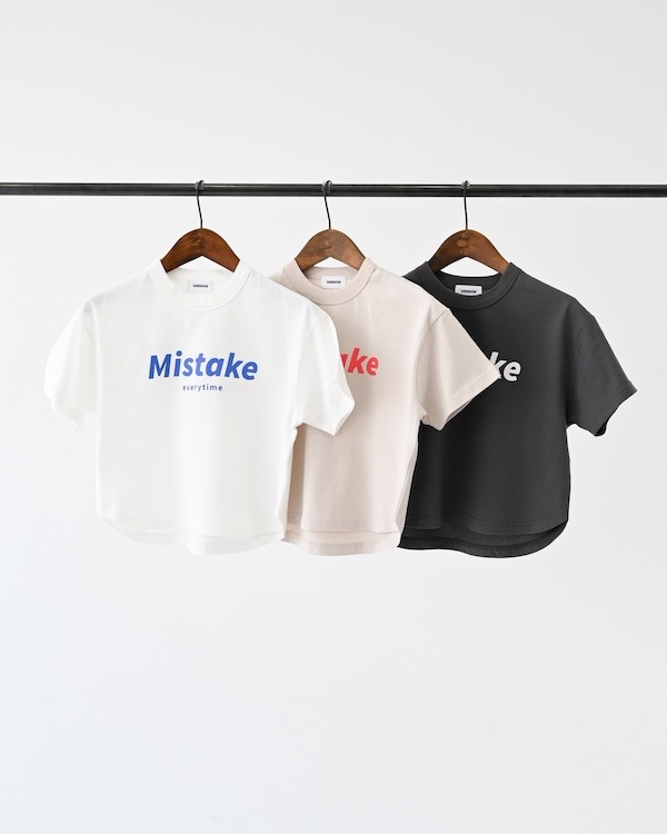 【26PS】Mistake Tシャツ / チャコールグレー