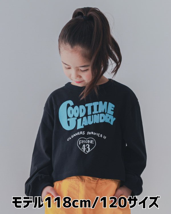 【セカンド】GOODショートロングTシャツ / ブラック