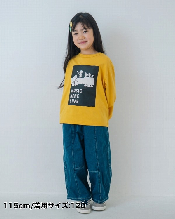 【セカンド】MUSIC ロングTシャツ / マスタード  