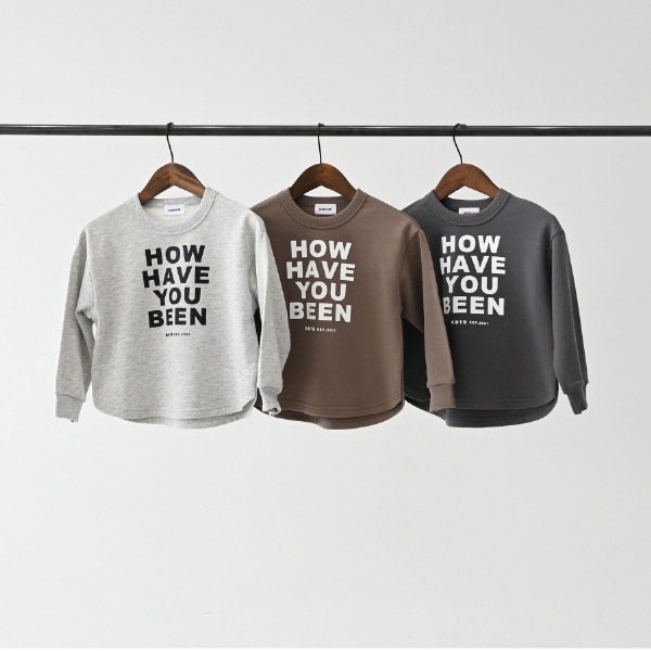 【25FW】HOWHAVE トレーナー / アッシュグレー