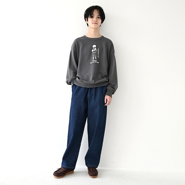 【25FW】BOXERCIZE ビッグトレーナー / チャコールグレー